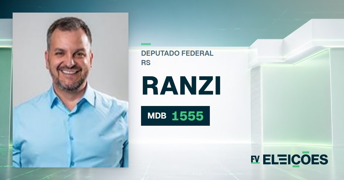 Quem é Ranzi, candidato a deputado federal do RS pelo MDB