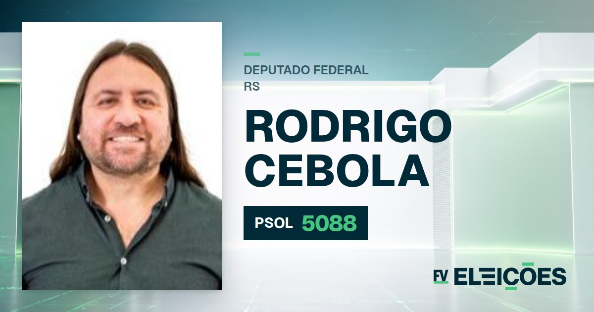 Quem é Rodrigo Cebola, candidato a deputado federal do RS pelo PSOL