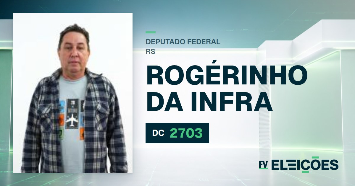 Quem é Rogérinho da Infra, candidato a deputado federal do RS pelo DC