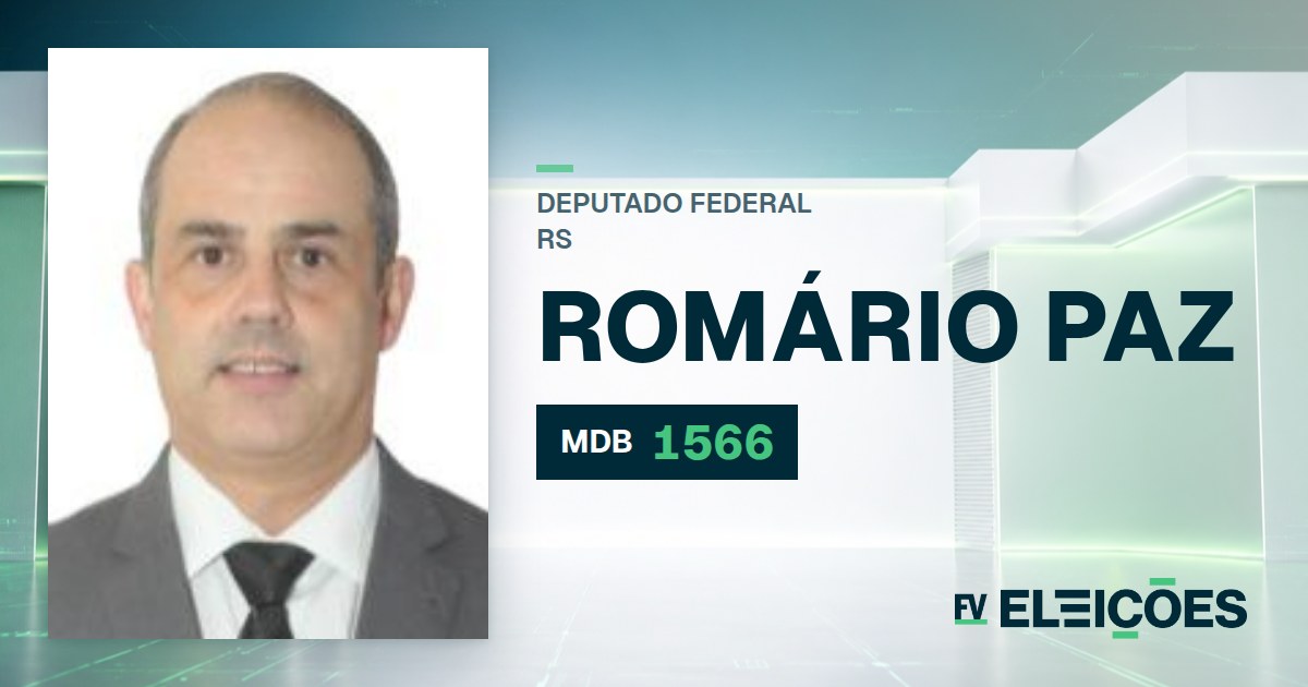 Quem é Romário Paz, candidato a deputado federal do RS pelo MDB
