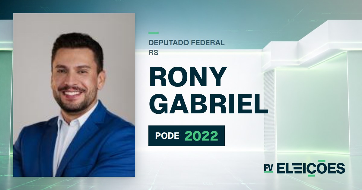 Quem é Rony Gabriel, candidato a deputado federal do RS pelo PODE