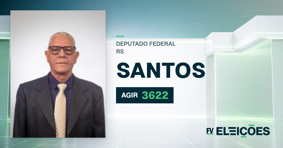 Quem é Santos, candidato a deputado federal do RS pelo AGIR