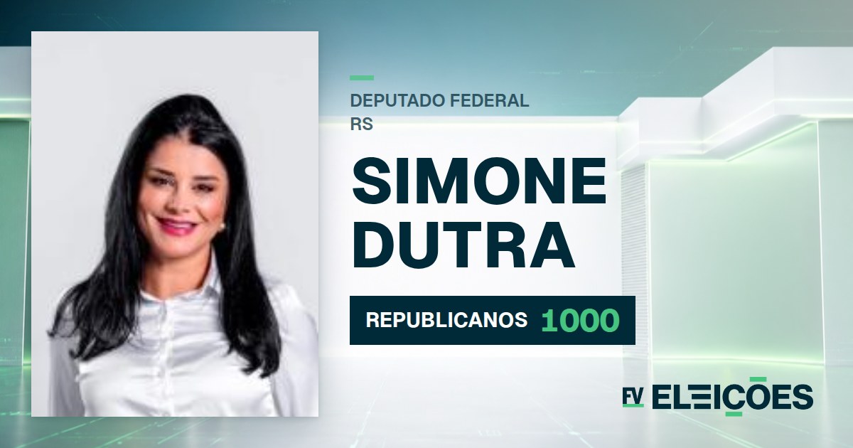 Quem é Simone Dutra, candidata a deputada federal do RS pelo REPUBLICANOS