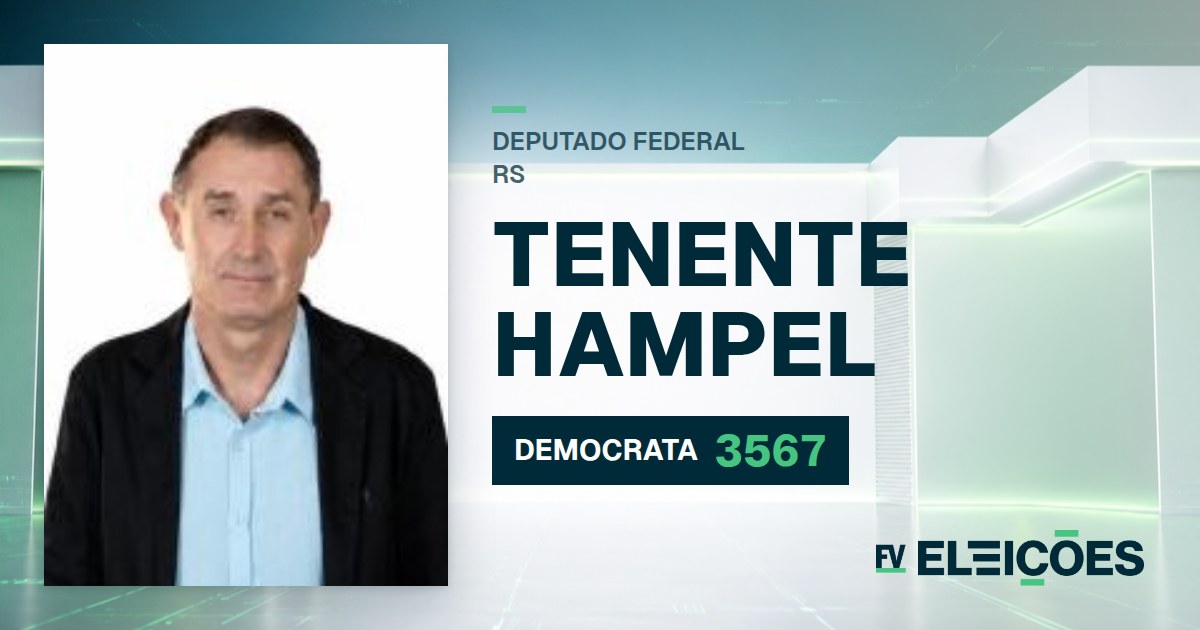 Quem é Tenente Hampel, candidato a deputado federal do RS pelo DEMOCRATA