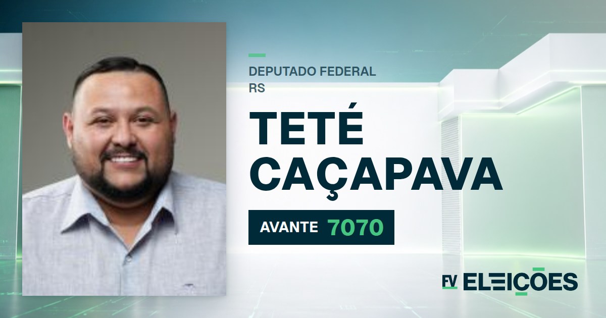 Quem é Teté Caçapava, candidato a deputado federal do RS pelo AVANTE