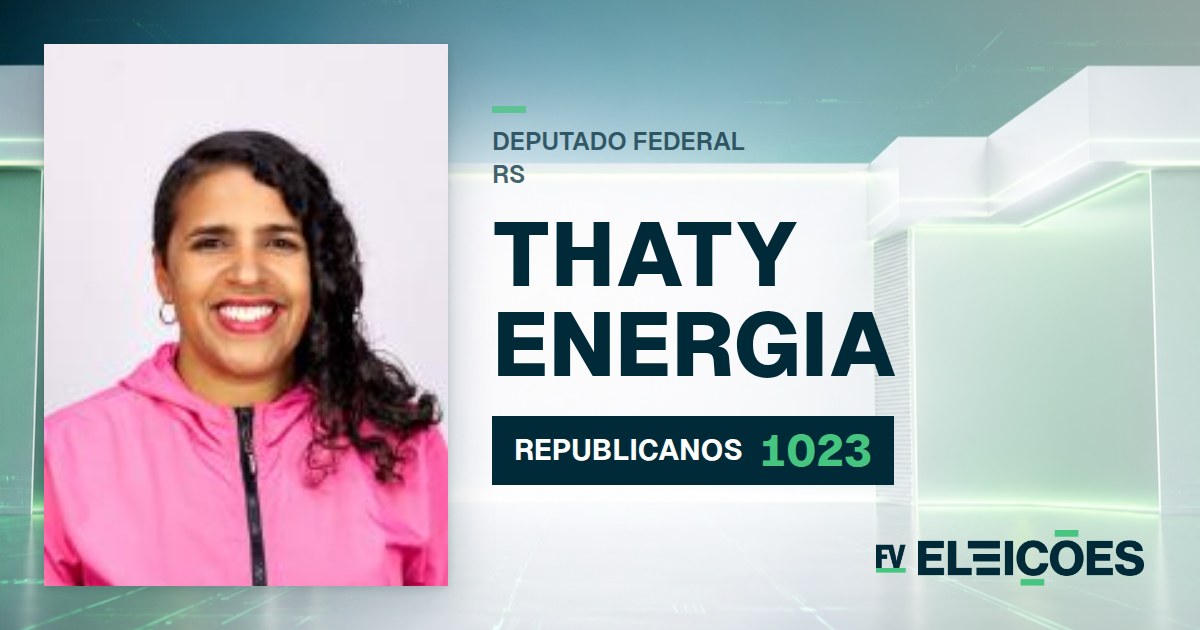 Quem é Thaty Energia, candidata a deputada federal do RS pelo REPUBLICANOS