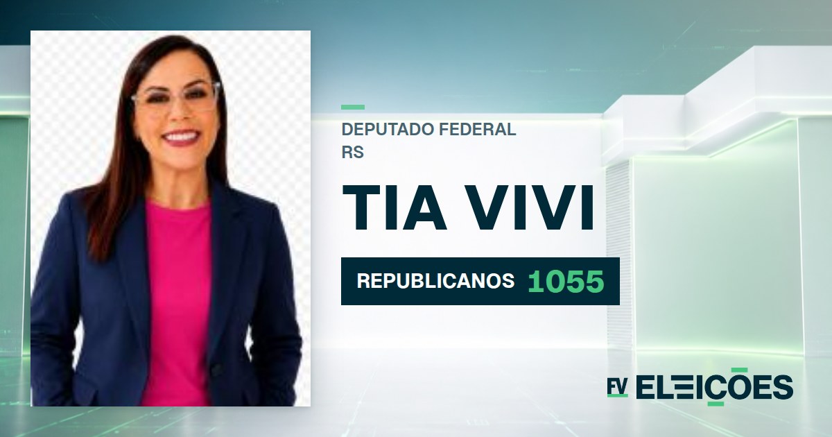 Quem é Tia Vivi, candidata a deputada federal do RS pelo REPUBLICANOS