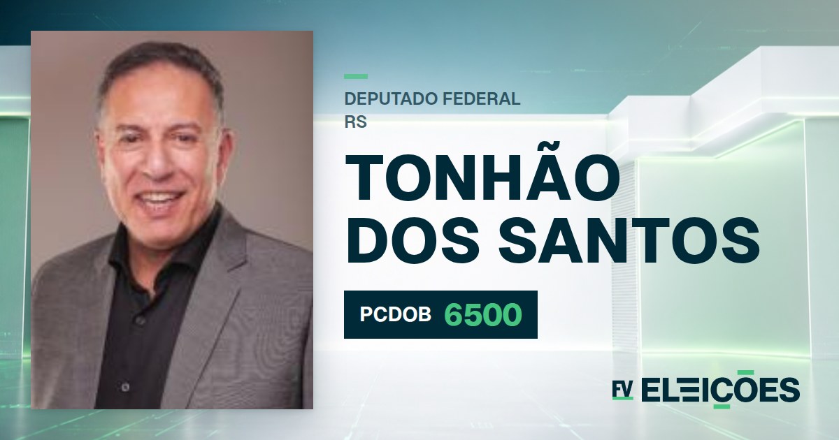 Quem é Tonhão dos Santos, candidato a deputado federal do RS pelo PCDOB