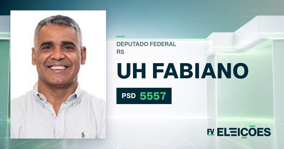 Quem é Uh Fabiano, candidato a deputado federal do RS pelo PSD