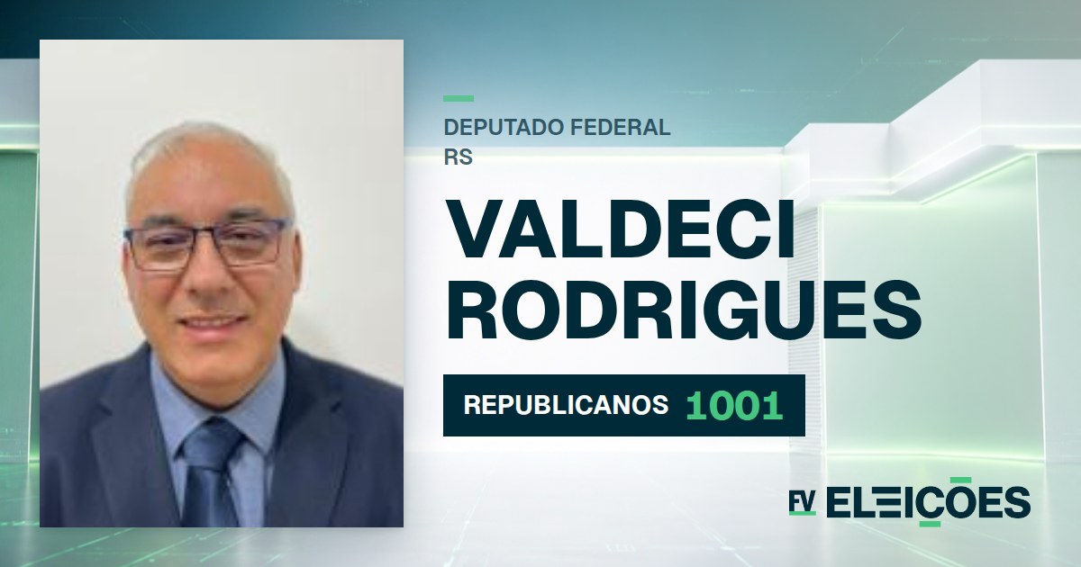 Quem é Valdeci Rodrigues, candidato a deputado federal do RS pelo REPUBLICANOS