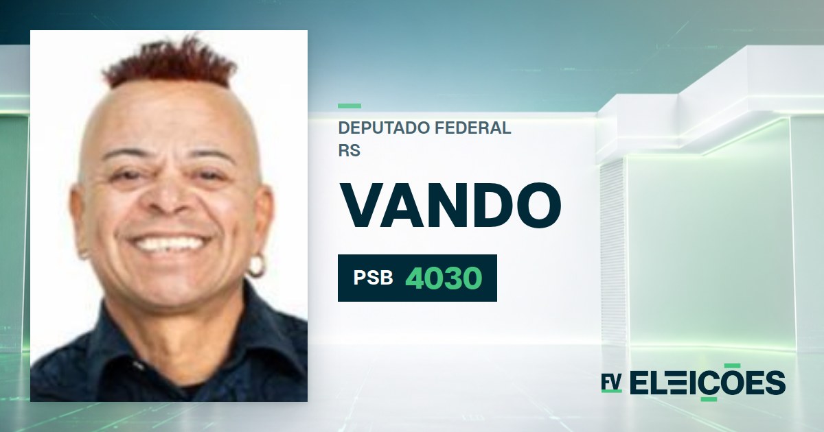 Quem é Vando, candidato a deputado federal do RS pelo PSB