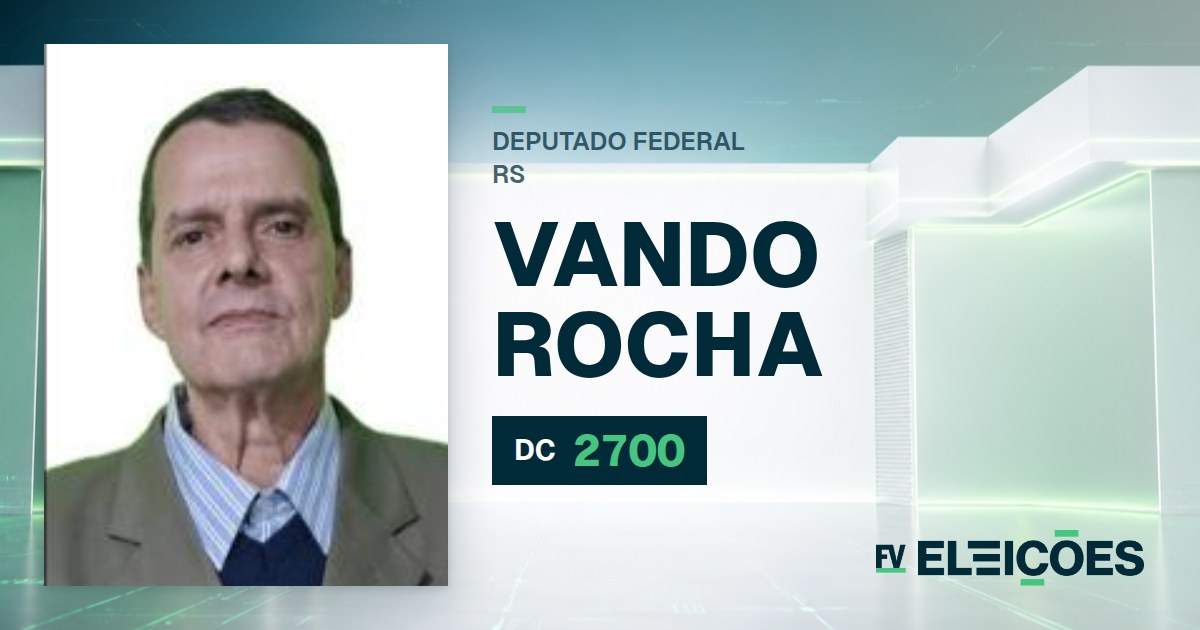 Quem é Vando Rocha, candidato a deputado federal do RS pelo DC