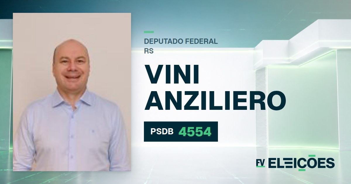 Quem é Vini Anziliero, candidato a deputado federal do RS pelo PSDB