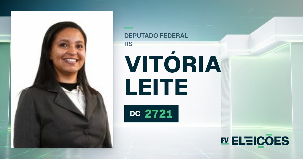 Quem é Vitória Leite, candidata a deputada federal do RS pelo DC