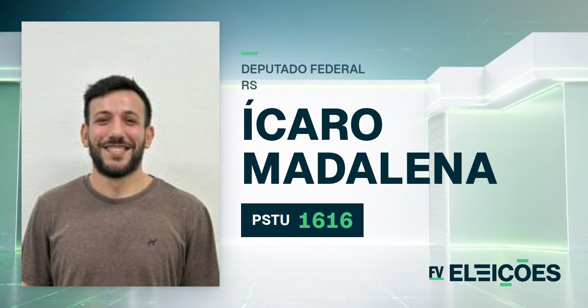 Quem é Ícaro Madalena, candidato a deputado federal do RS pelo PSTU