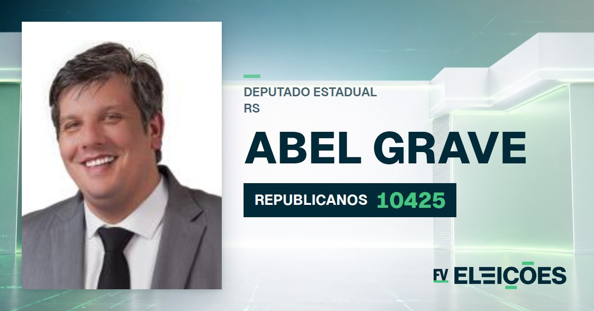 Quem é Abel Grave, candidato a deputado estadual do RS pelo REPUBLICANOS