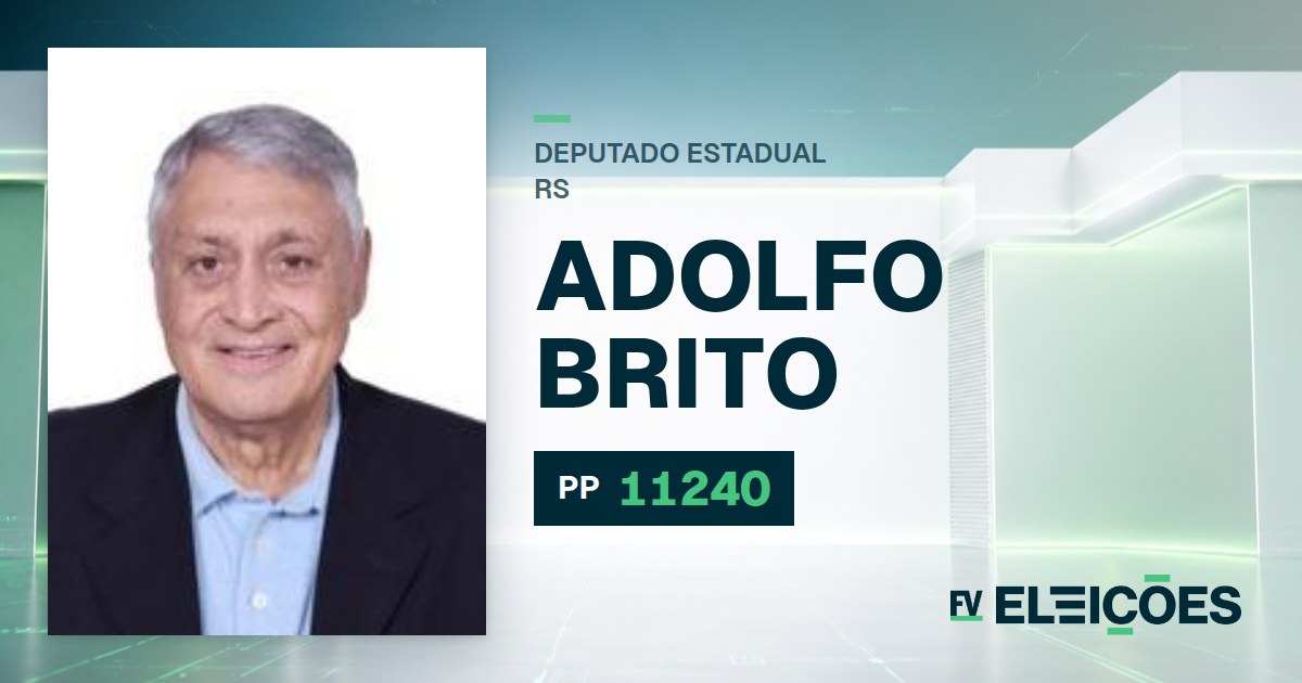 Quem é Adolfo Brito, candidato a deputado estadual do RS pelo PP