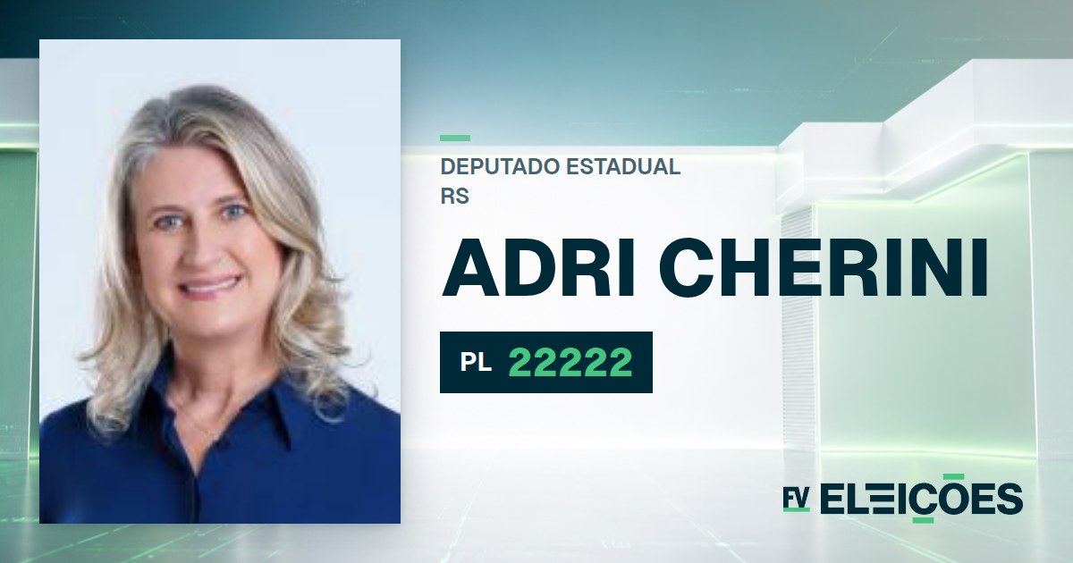 Quem é Adri Cherini, candidata a deputada estadual do RS pelo PL
