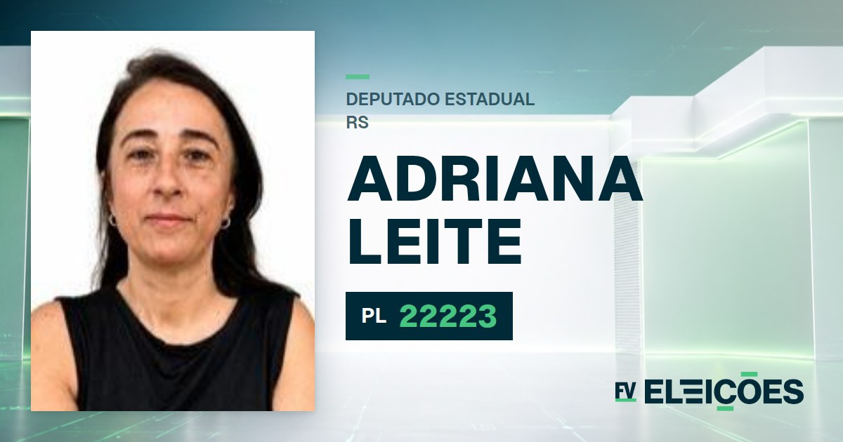 Quem é Adriana Leite, candidata a deputada estadual do RS pelo PL