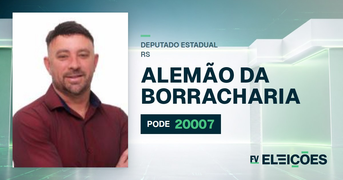 Quem é Alemão da Borracharia, candidato a deputado estadual do RS pelo PODE