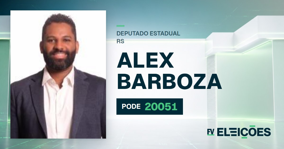 Quem é Alex Barboza, candidato a deputado estadual do RS pelo PODE