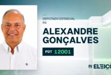 Quem é Alexandre Gonçalves, candidato a deputado estadual do RS pelo PDT