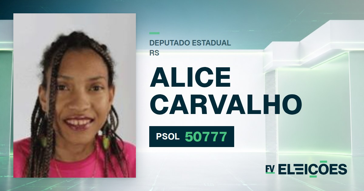 Quem é Alice Carvalho, candidata a deputada estadual do RS pelo PSOL