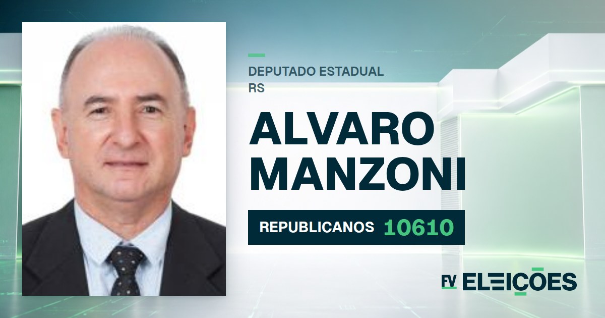 Quem é Alvaro Manzoni, candidato a deputado estadual do RS pelo REPUBLICANOS