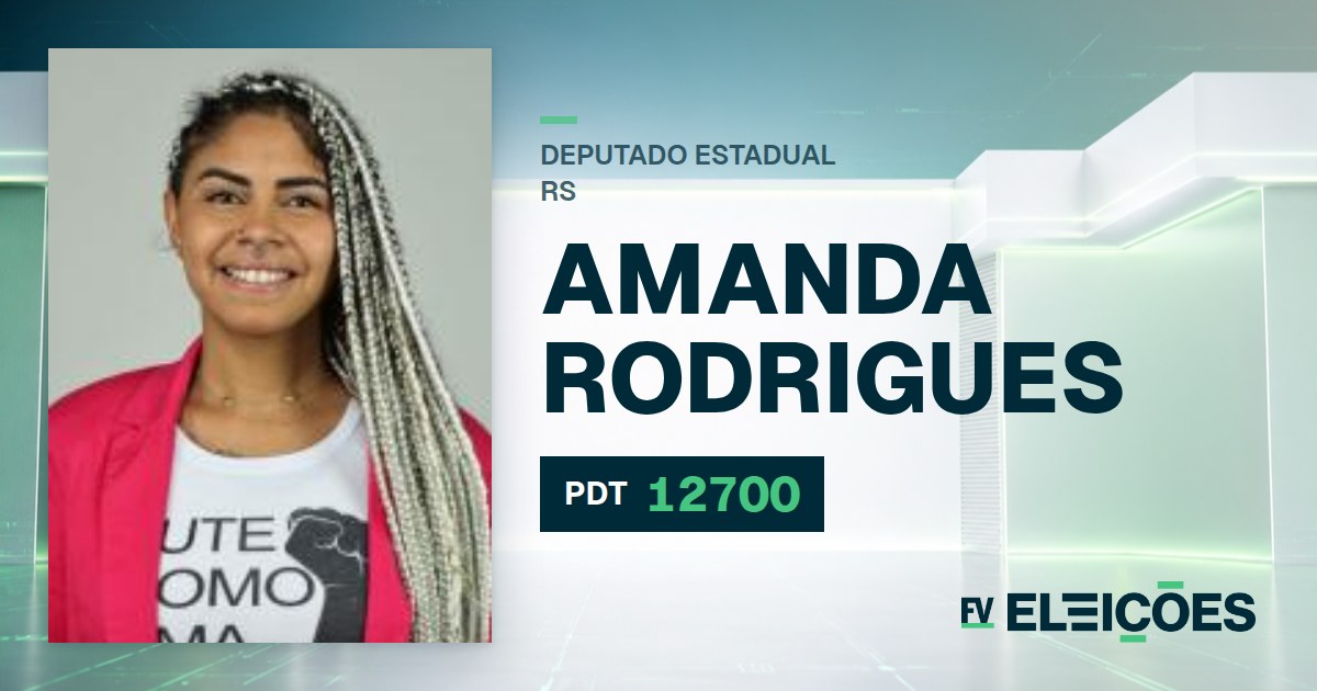 Quem é Amanda Rodrigues, candidata a deputada estadual do RS pelo PDT