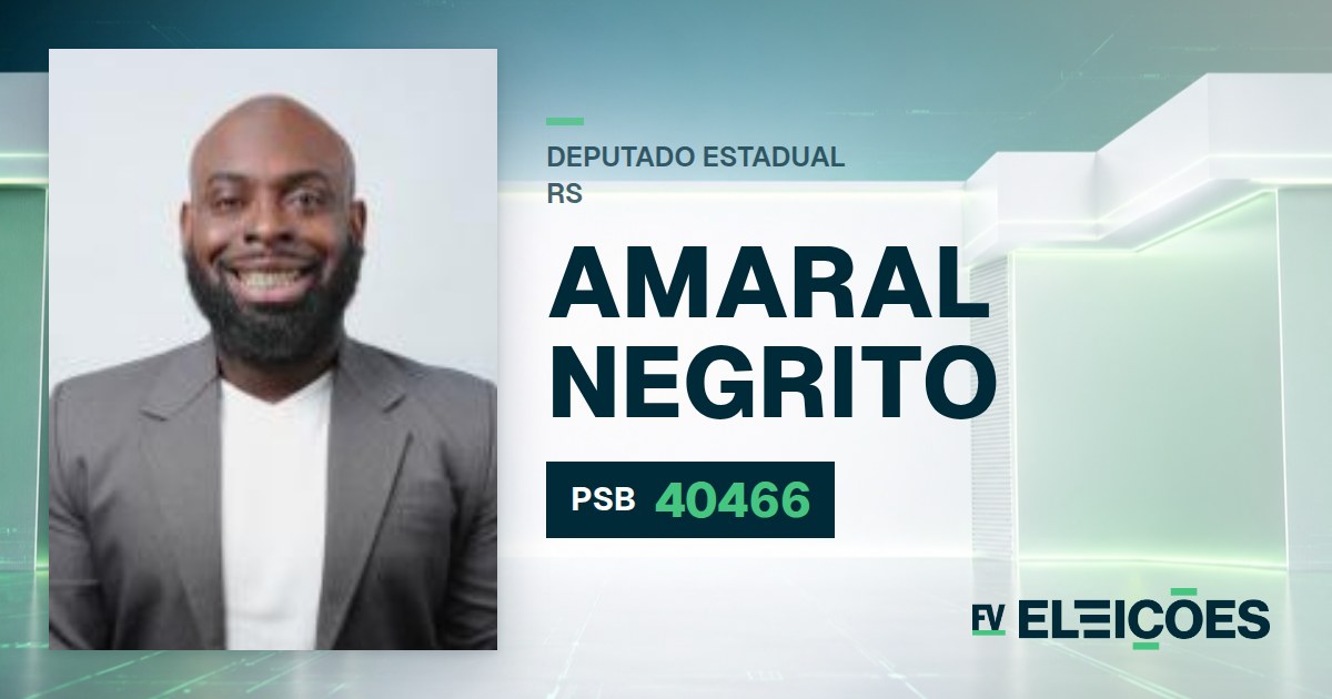 Quem é Amaral Negrito, candidato a deputado estadual do RS pelo PSB