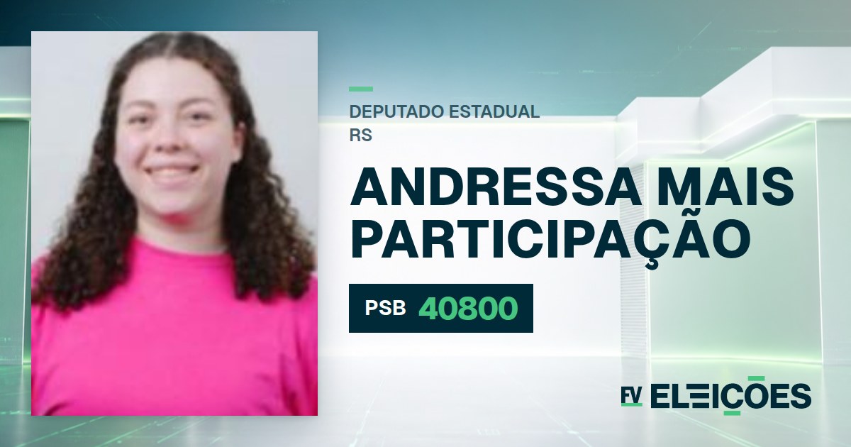 Quem é Andressa Mais Participação, candidata a deputada estadual do RS pelo PSB