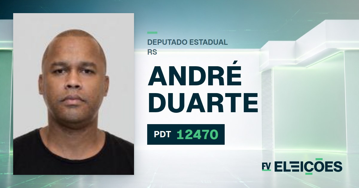 Quem é André Duarte, candidato a deputado estadual do RS pelo PDT