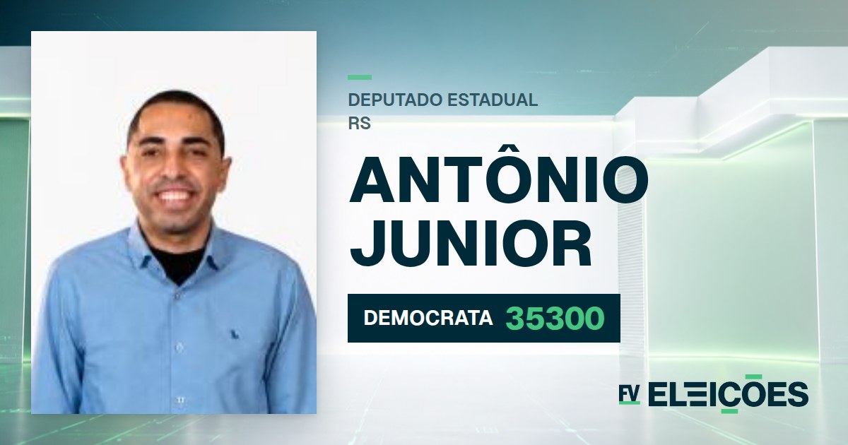 Quem é Antônio Junior, candidato a deputado estadual do RS pelo DEMOCRATA