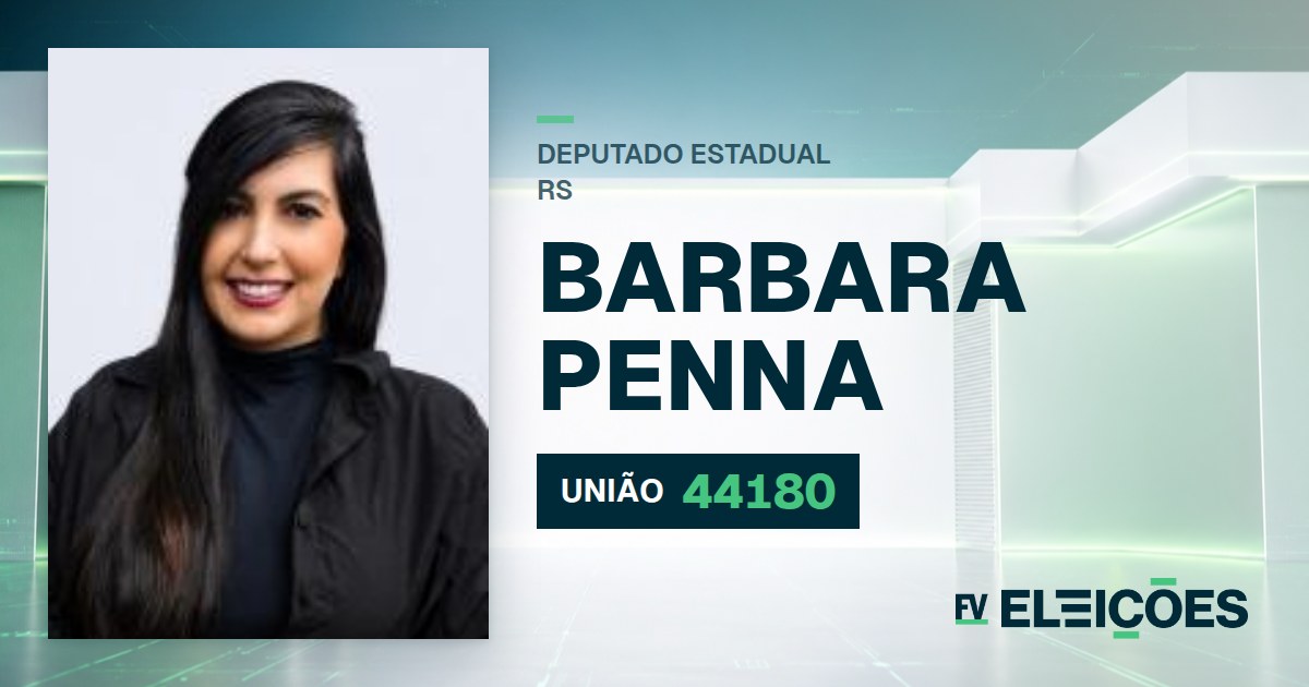 Quem é Barbara Penna, candidata a deputada estadual do RS pelo UNIÃO