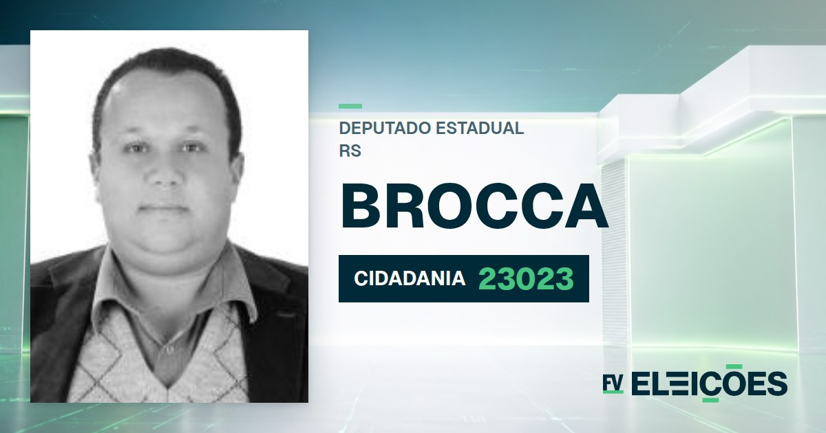 Quem é Brocca, candidato a deputado estadual do RS pelo CIDADANIA
