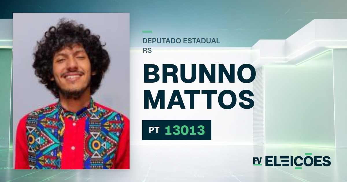 Quem é Brunno Mattos, candidato a deputado estadual do RS pelo PT