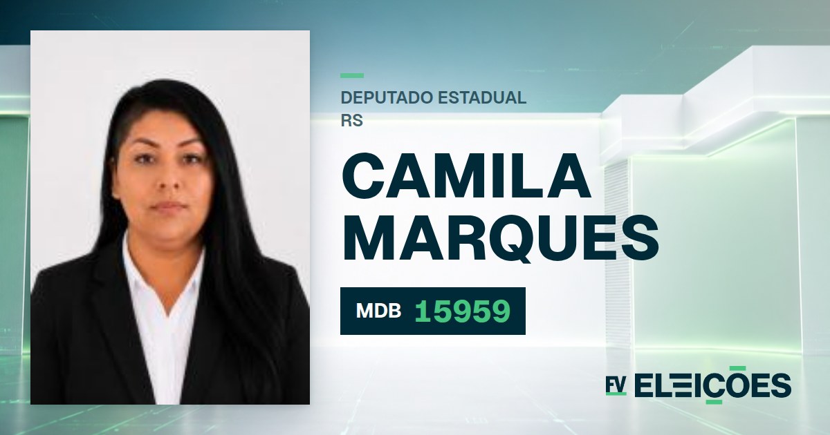 Quem é Camila Marques, candidata a deputada estadual do RS pelo MDB