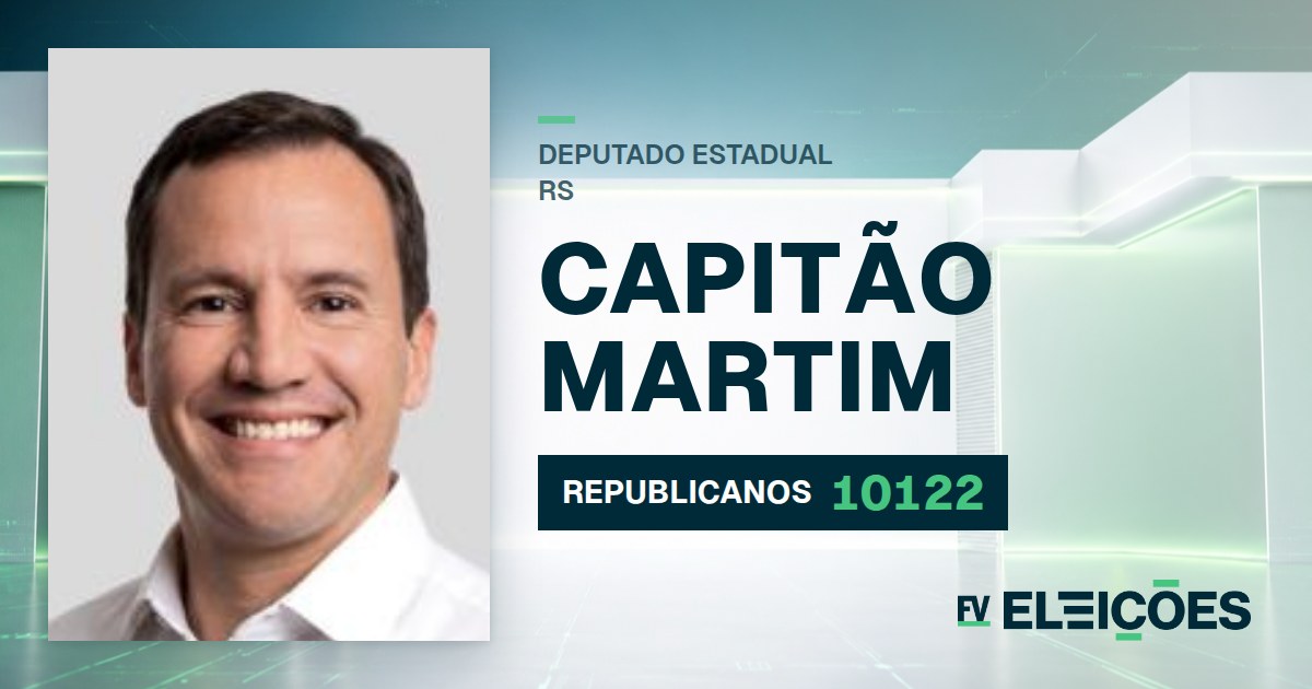 Quem é Capitão Martim, candidato a deputado estadual do RS pelo REPUBLICANOS