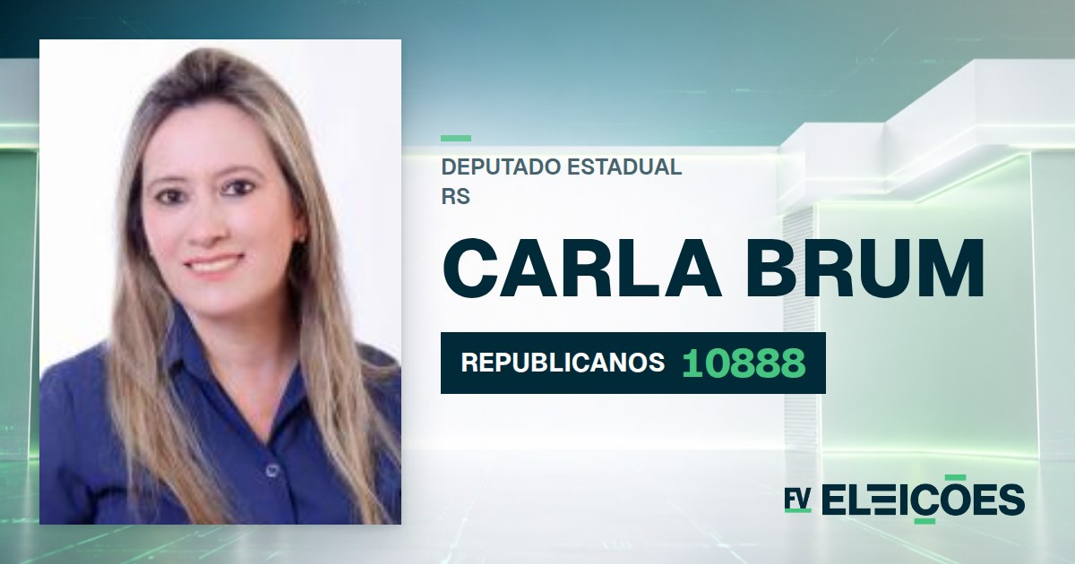 Quem é Carla Brum, candidata a deputada estadual do RS pelo REPUBLICANOS