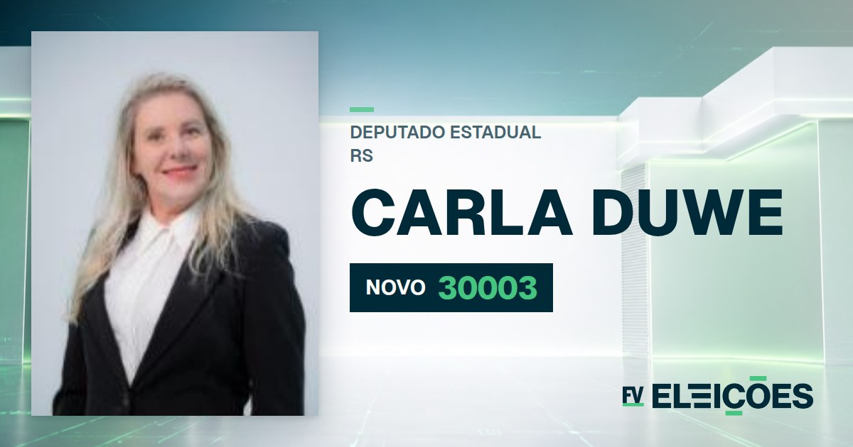 Quem é Carla Duwe, candidata a deputada estadual do RS pelo NOVO