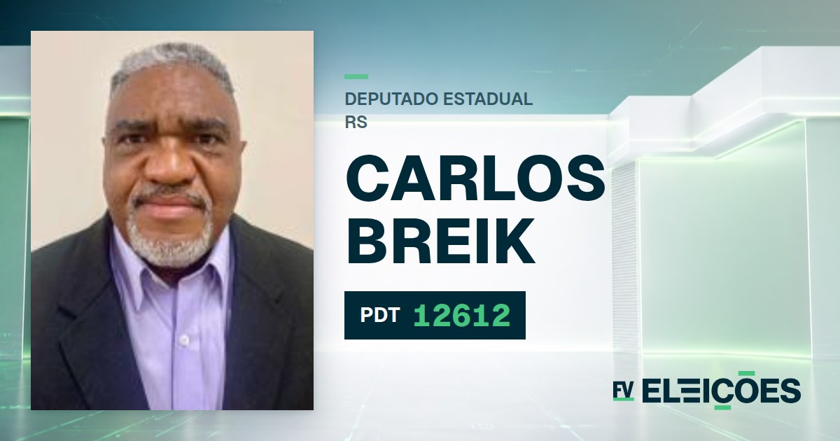 Quem é Carlos Breik, candidato a deputado estadual do RS pelo PDT