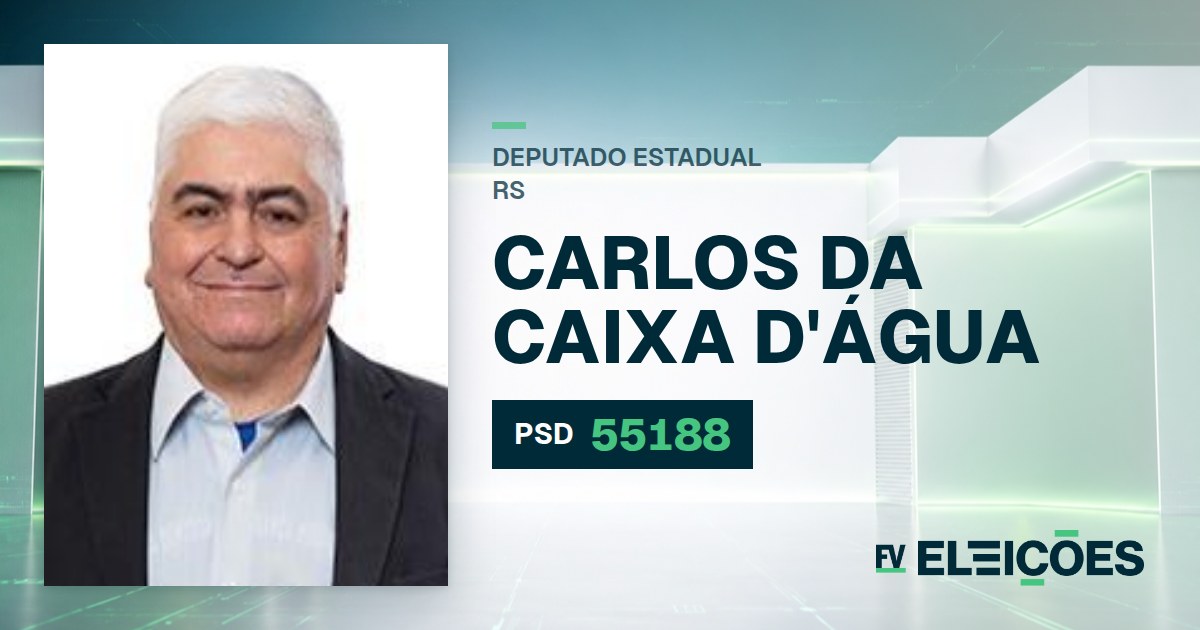 Quem é Carlos da Caixa D'água, candidato a deputado estadual do RS pelo PSD