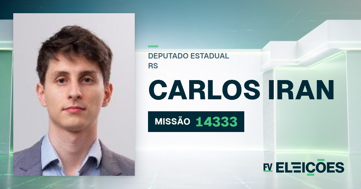 Quem é Carlos Iran, candidato a deputado estadual do RS pelo MISSÃO