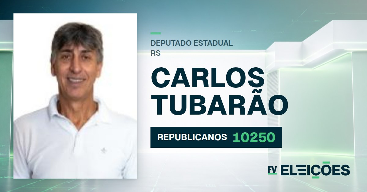Quem é Carlos Tubarão, candidato a deputado estadual do RS pelo REPUBLICANOS