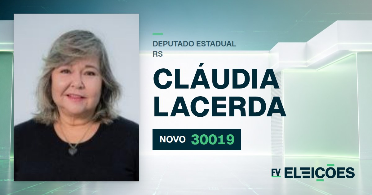 Quem é Cláudia Lacerda, candidata a deputada estadual do RS pelo NOVO
