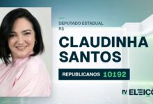Quem é Claudinha Santos, candidata a deputada estadual do RS pelo REPUBLICANOS