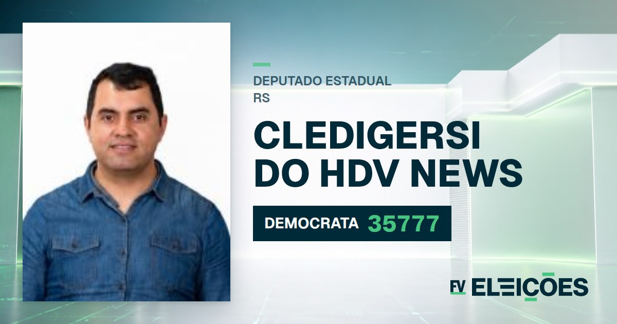 Quem é Cledigersi do Hdv News, candidato a deputado estadual do RS pelo DEMOCRATA