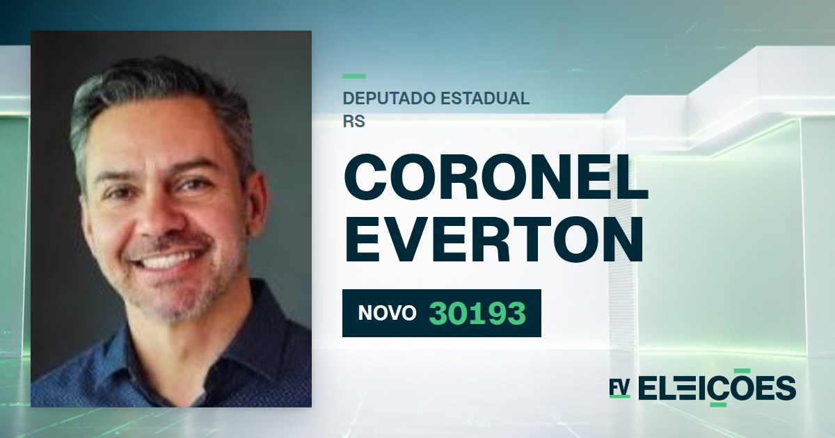 Quem é Coronel Everton, candidato a deputado estadual do RS pelo NOVO