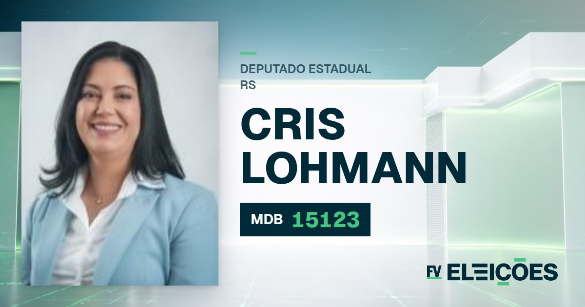 Quem é Cris Lohmann, candidata a deputada estadual do RS pelo MDB