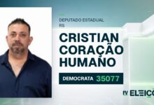 Quem é Cristian Coração Humano, candidato a deputado estadual do RS pelo DEMOCRATA